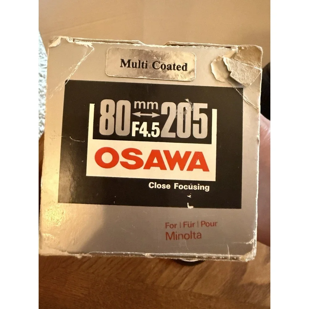 Lens OSAWA MC MACRO 1 : 4,5 80 - 205 mm ZOOM Made in Japan
